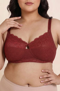 Zivame True Curv Double Layered Non Wired 3/4th Coverage Sag Lift Bra - Sundried Tomato — thumbnail 5